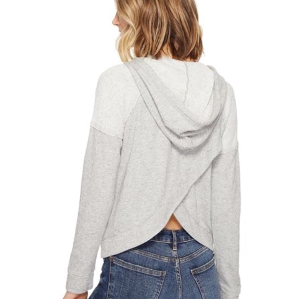 Splendid Confetti Crossback Zip Hoodie